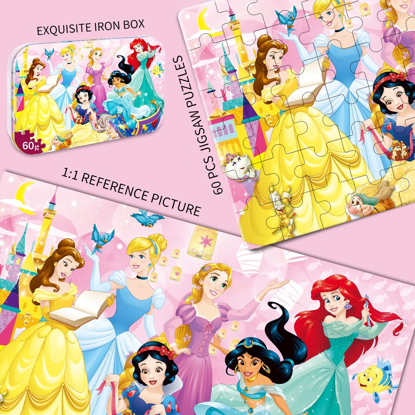 60 Piece Kids Puzzles  Puzzle for Kids Ages for 5 6 7 8 9 10 11 12 Boys and Girls Toy Puzzles