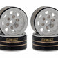 Meus Racing 4Pcs 1.0 Beadlock Wheels Hub Rims W/Removable Thickened 4Mm Hex Adapter For 1/18 Trx4M, Axial Scx24 Gladiator Bronco