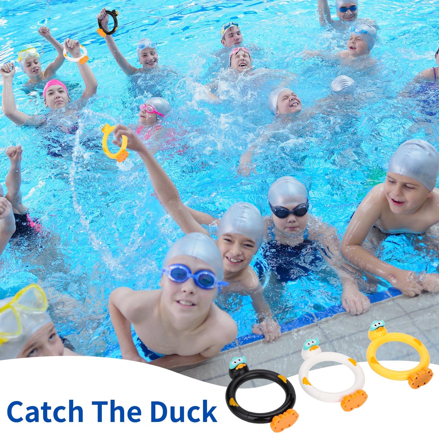 Ddzoou Pool Diving Toys Set - 3Pcs Fun Pool Games For Kids,Clown Ring Dive Toys For Boys And Girls,Ideal For Perfect Pool Time!