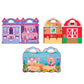 Melissa & Doug Reusable Puffy Sticker Play Set 3 Pack: On The Farm, Princess and Mermaid