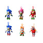 Sonic The Hedgehog Clip On Plush Toy, Series 1, Multicolor, Model SON7004, Random Selection