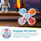 LiKee Strong Suction Cup Fidget Rotating Sensory Bath Toys for Baby 12 18 Months Airplane Car Travel Table & Window Toys for 1 2
