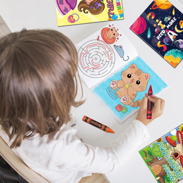 Elfew 20 Pack Small Coloring Books for Kids Ages 4-8, Bulk Coloring Books for Kids 2-4, Birthday Party Favor, Coloring and Maze