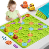Brain Stem Activity Logic Kits, Board Teaser Games & Puzzles Toys With 200+ Challenges, 4 Difficulty Levels For Kids Ages 3-10,