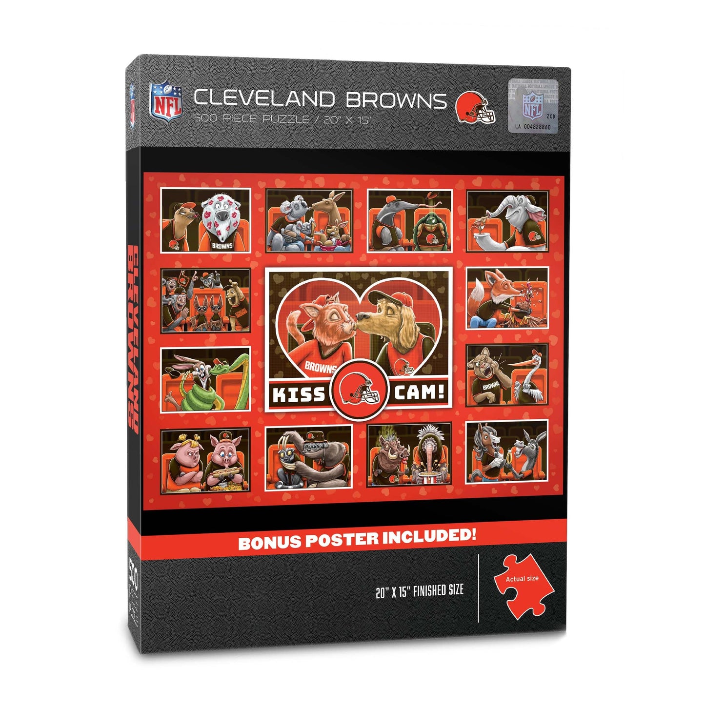 YouTheFan NFL Cleveland Browns Kiss Cam 500pc Puzzle