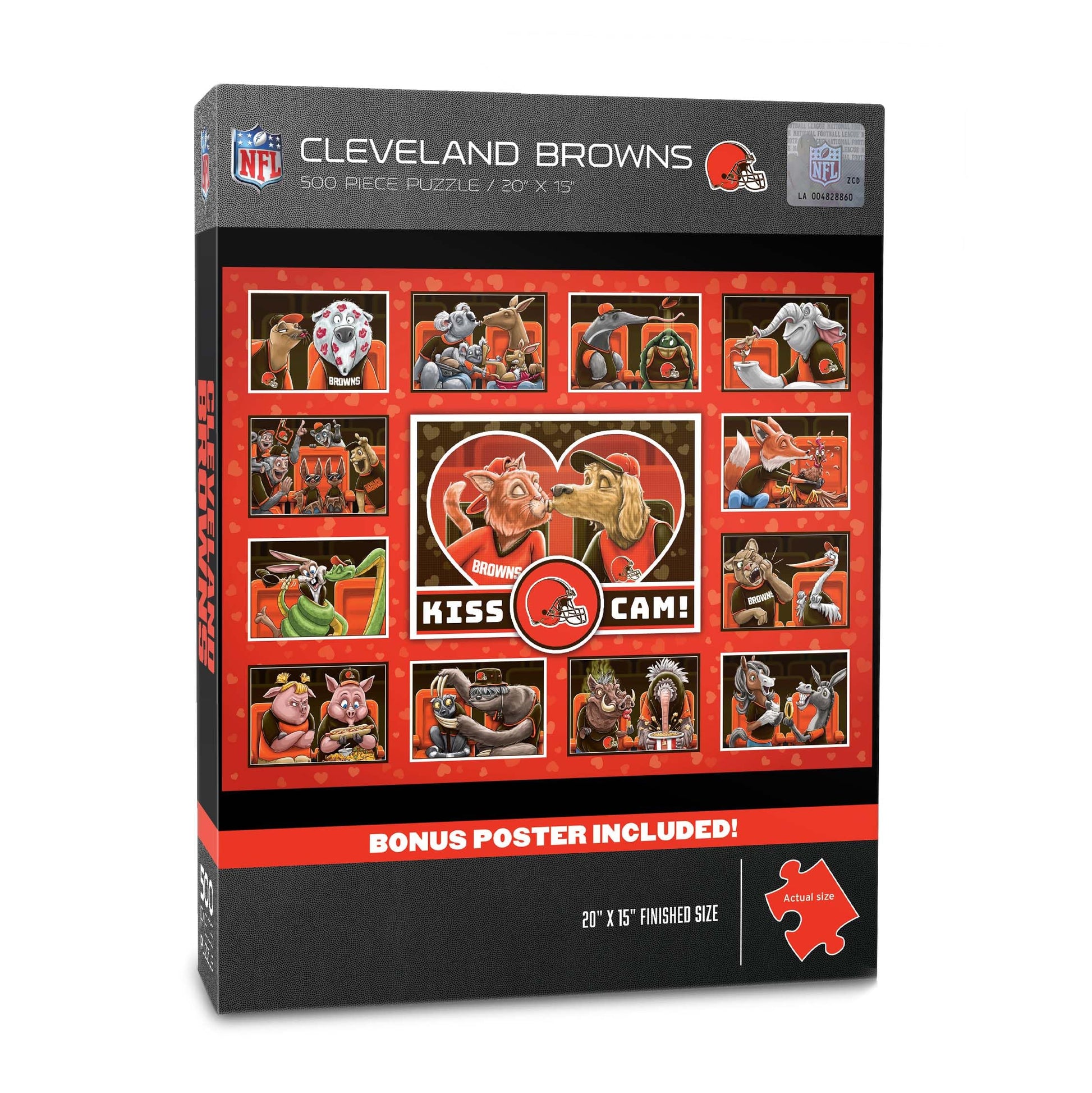 YouTheFan NFL Cleveland Browns Kiss Cam 500pc Puzzle