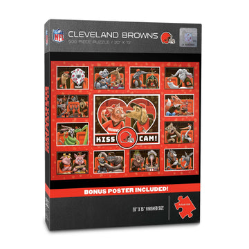 YouTheFan NFL Cleveland Browns Kiss Cam 500pc Puzzle