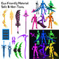 [6-Pack] Glowing Titan 13 Action Figure Set Already Assembled  T13 Action Figures with  Accessories 3D Printed T 13 Lucky Robo Dummy Nova 13 Action Figures  Figura de acci?n t13 (6-Colors)