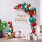 House Of Party Red, White And Gold Balloon Garland Kit 123 Pcs - Teal, Dark Red Metallic Balloons Arch For Valentine, Wedding, G