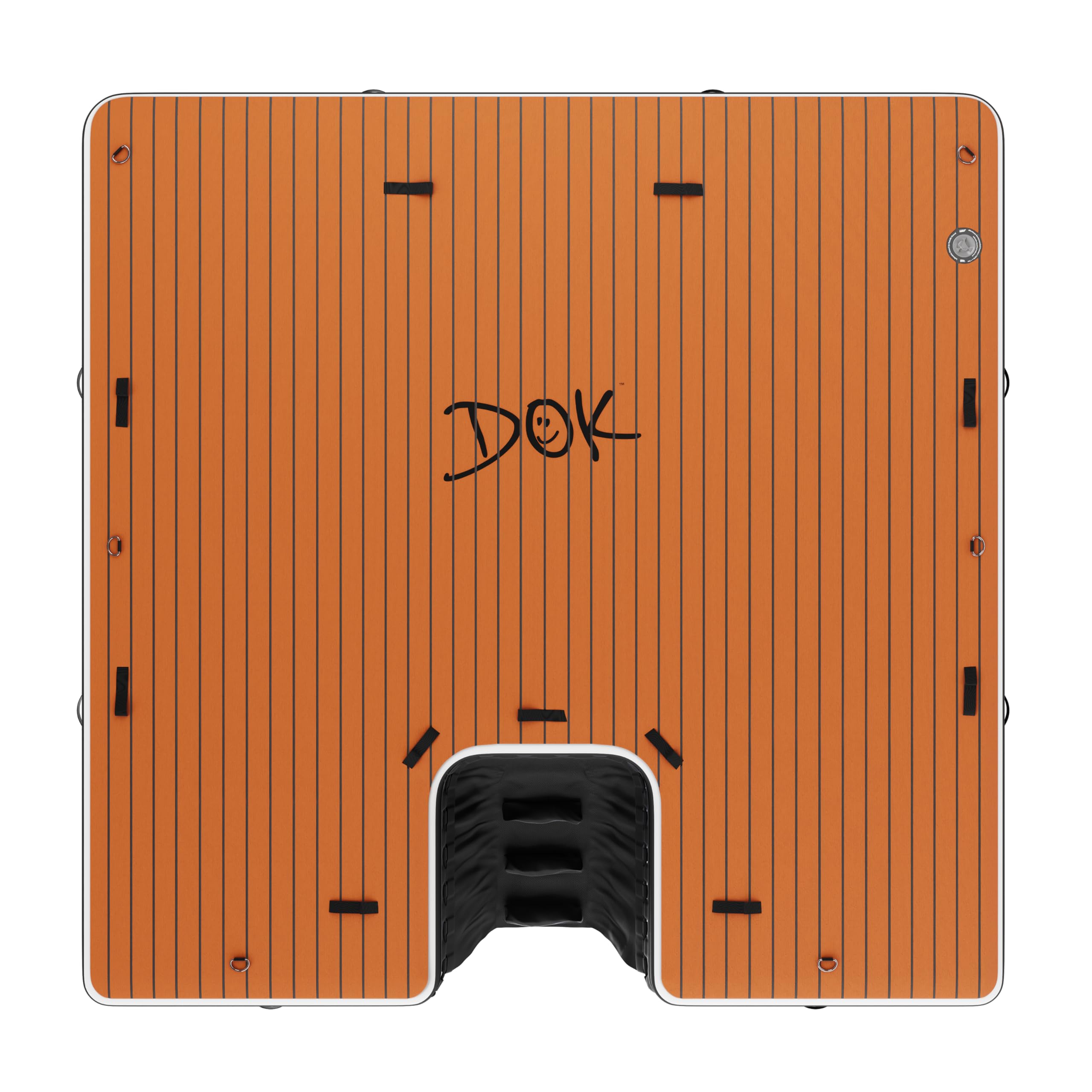 Inflatable Party Dock DOK Party-DOK Inflatable Dock Platform 8'x8' Black for Pools & Lakes ...