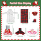 Jerify 24 Pcs Christmas Elf Doll Accessories Set Include Skirts White Bathrobe Plaid Sleeping Bag Fluffy Vest Scarf Stockings Eye Mask Glasses Kitchen Apron And Hat For Christmas Elf Doll Outfit
