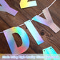 Taobary 112 Pcs Christmas Diy Glitter Customizable Banner Kit Custom Banner Including 107 Letters And Numbers 3 Rope And 2 Light