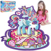 Large Shimmery Unicorn Floor Puzzle For Kids Ages 4-8, 45+ Pieces Large Jigsaw Puzzle For Kids&Toddler Ages 3 4 5 6 7 8, Educati