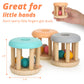 Duckboxx Xx Wooden Rattle Rollers For Babies Ages 0M - 2Yrs (Burlywood Base - 3Pcs)