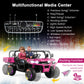Costzon Ride On Dump Truck With Remote Control, 12V Electric Kids Utv W/Electric Dump Bed, Rocking Function, Shovel, 4 Spring Suspensions, Wireless Design, 2-Seater Ride On Car Gift For Kids (Pink)