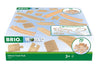 BRIO 36030 World Deluxe Track Pack - 70 Piece Wooden Train Set for Children 3 Years and Up | FSC-Certified Beech Wood | Compatib