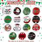 Jutom 48 Pcs Mini Christmas Buttons Pins Bulk Funny Christmas Sayings Pins for Team Gift Goodie Bags Party Decoration Favors