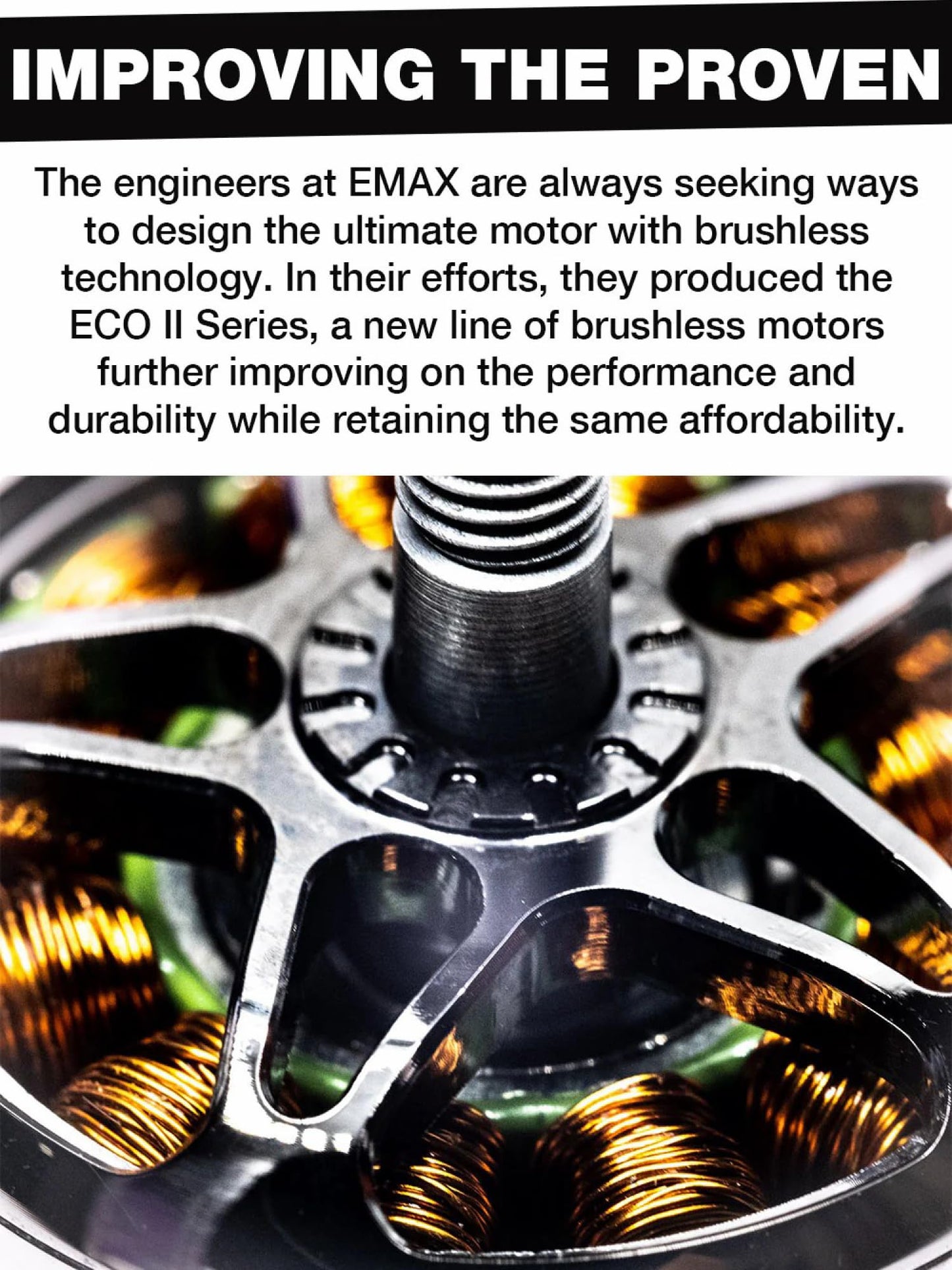 Emax Eco Ii Series 2207 1700Kv 1900Kv 2400Kv Brushless Motor For Rc Drone Fpv Racing By Speedybee (2207 2400Kv)