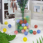 Lovestown 60Pcs Colorful Glass Marbles, 5/8Inch Mixed Color Marbles Glass Marbles For Kids Marlbes Games Retro Toys Vase Fillers
