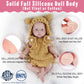 Vollence 17 Inch Full Body Silicone Baby Doll That Look Real Boy,Eyes Open Realistic Reborn Real Lifelike Baby Dolls - Boy