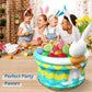 Jasonwell Inflatable Pool Party Cooler - Easter Bunny Ice Bucket Luau Hawaiian Tropical Beach Themed Birthday Easter Party Decorations Favors Supplies Decor Blow Up Drink Cooler Outdoor Kids Adults