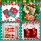 Christmas 3D Puffy Stickers For Kids Toddlers Crafts, Small Xmas Bulk Stickers For Cards Envelopes , Mini Foam Christmas Stickers With Glitter Santa Snowman Trees, Winter Holiday Stickers 8 Sheets.