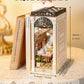 Robotime Diy Book Nook Kits Dollhouse Room Bookstore Miniature House With Led Light 3D Wooden Puzzles For Adults Booknook Booksh