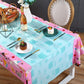 3 PCS Cat Tablecloth for Birthday Party Cat Themed Table Cover Decorations Cat Birthday Party Supplies Pink Tablecloth Kitten De