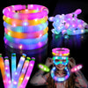Glow Sticks Light Up Fidget Pop Tubes 6 Pack Glow In The Dark Party Supplies Toddler Sensory Toys, Glow Stick Party Pack Hallowe