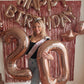 Rose Gold Number 7 Balloon 40 Inch, 7 Balloon Number, 7Th Birthday Decorations, Rose Gold Party Supplies For Boys Girls