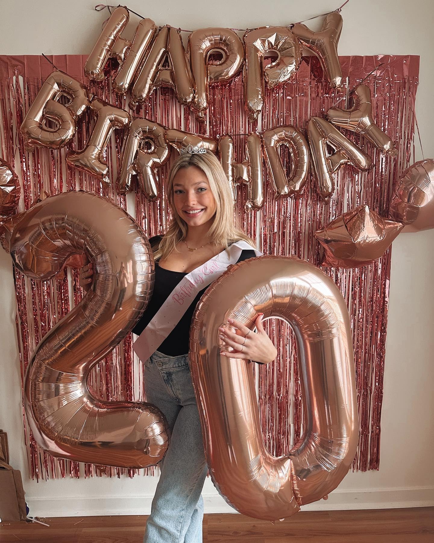 Rose Gold Number 7 Balloon 40 Inch, 7 Balloon Number, 7Th Birthday Decorations, Rose Gold Party Supplies For Boys Girls