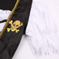 Cuteshower Girls Pirate Costume For Kids Halloween Dress Up Pirate Pretend Cosplay 5-7 Years