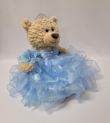 KINNEX COLLECTIONS SINCE 1997 20'' Quince Anos Quinceanera Last Doll Teddy Bear with Dress (Centerpiece) ~ ARC16832-15R (Royal B