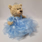 KINNEX COLLECTIONS SINCE 1997 20'' Quince Anos Quinceanera Last Doll Teddy Bear with Dress (Centerpiece) ~ ARC16832-15R (Royal B