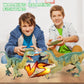 Vertoy Remote Control Dinosaur Toys For Kids - Build A Big Walking Velociraptor Dino With Light And Sound, Birthday Gift Ideas For Boys And Girls 3-5 5-7 8-12 Year Old