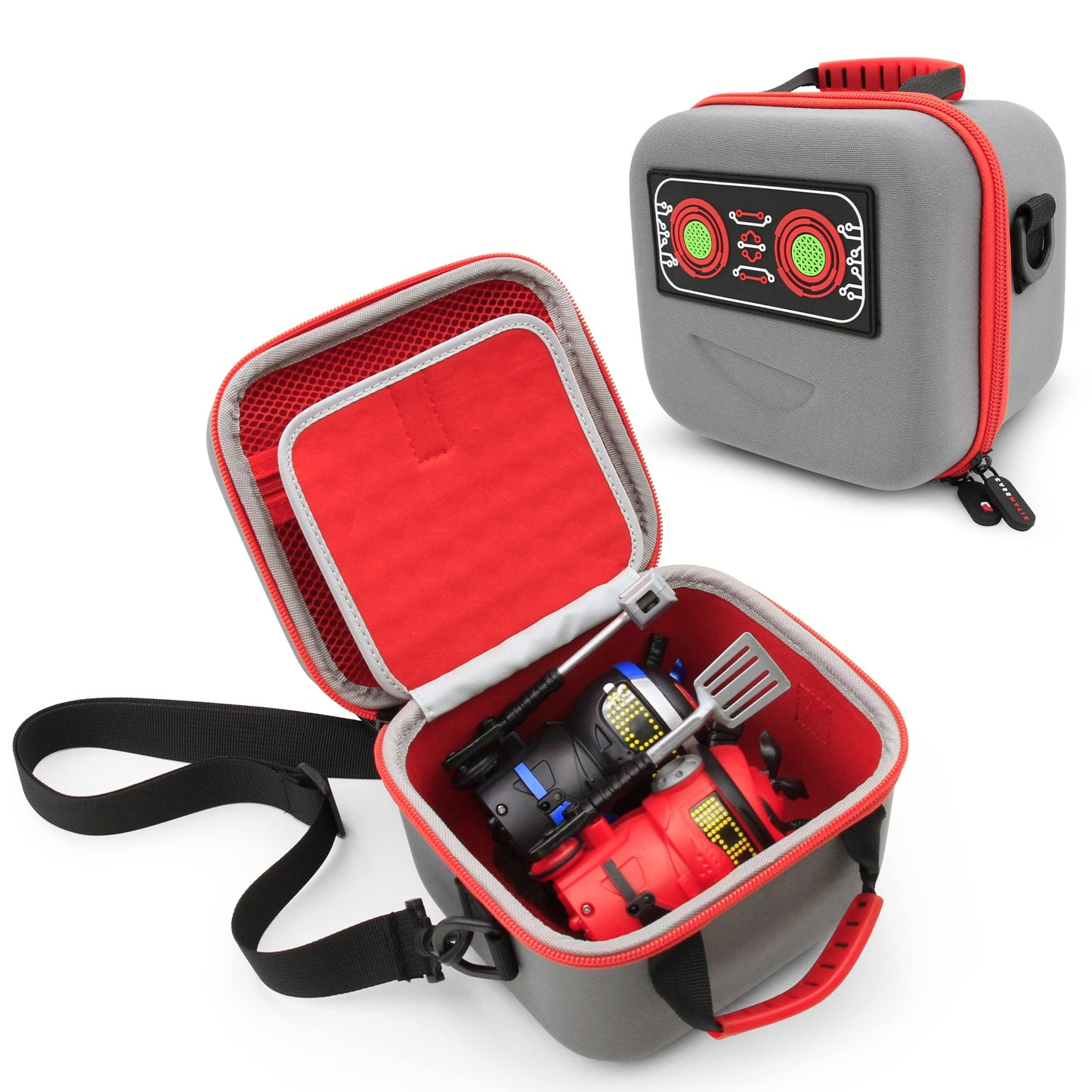 Casematix Robot Toy Box Case Compatible With Ninja Bots Interactive Battling Robots And Accessories, Includes Case Only