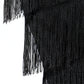 Leadtex Girl'S 20S Flapper Dresses Costume Dress Childrens Party Fringed Dresses With Feather Headband,Size L(10-12,Black