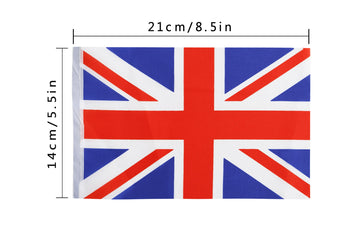 Uk British Flag,100Feet/76Pcs United Kingdom Union Jack National Country World Pennant Flags Banner,Party Decoration Supplies Fo