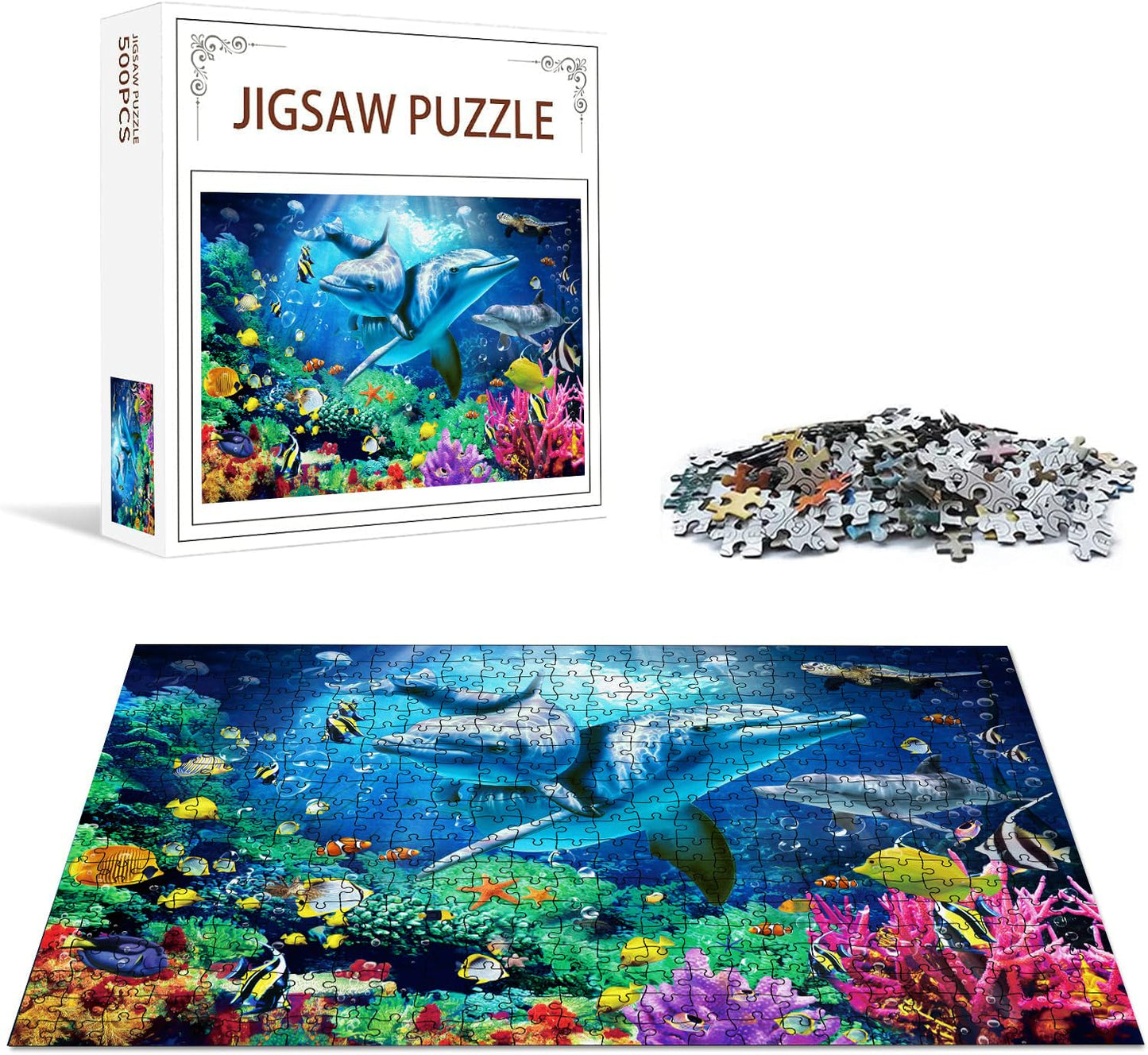 Nattork Jigsaw Puzzles 500 Pieces For Adults, Families (Sea World) Pieces Fit Together Perfectly