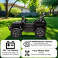 NEWQIDA 24V 2 Seater Ride on Car w/Remote Control 4wd Kids Electric Vehicles Ride on Toys Car, EVA Tires Wheels, 20'' Spacious S