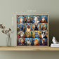 Pickforu Stained Glass Puzzles Cat Puzzles For Adults 1000 Pieces, Kitten Kitty Puzzles Collage Puzzles 1000 Pieces Hard, Impossible Challenging Jigsaw Puzzles,Colorful Mosaic Cats Puzzle