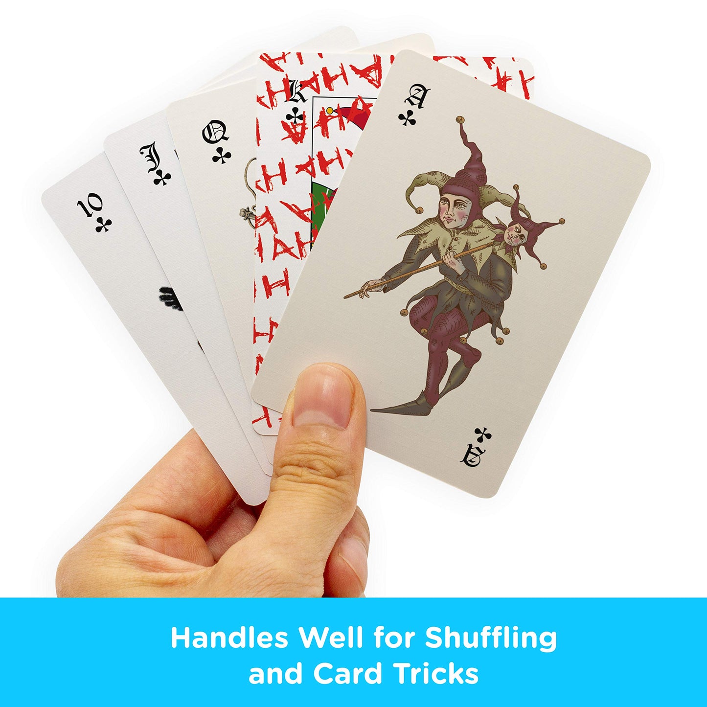 Aquarius Dc Comics Joker Playing Cards - Dark Knight Joker Themed Deck Of Cards For Your Favorite Card Games - Officially Licensed Dc Comics Merchandise & Collectibles