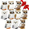 10 Pcs Owl Stuffed Animals - 3.2 Inch, Owl Plush Toys, Owl Decor For Birthday Party Presents, Treasure Box Toys For Classroom, P