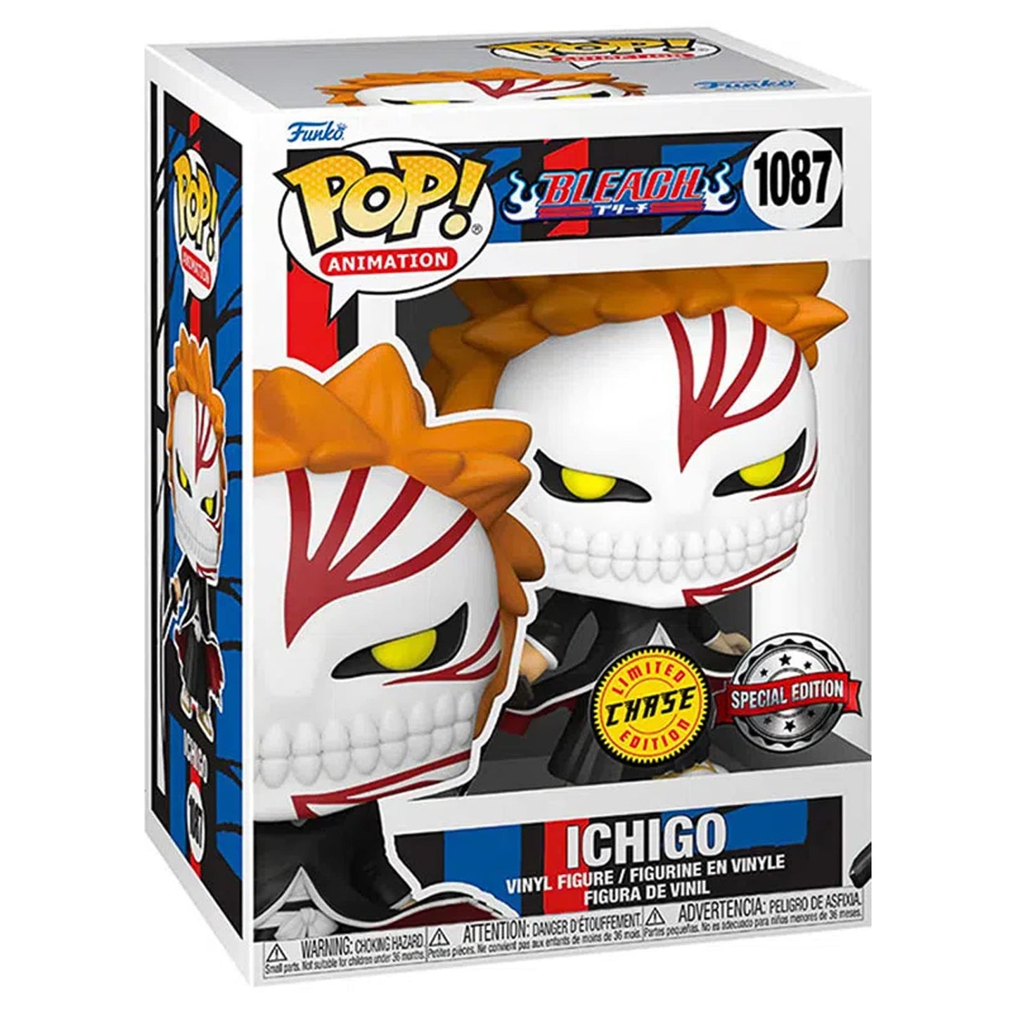 Funko Pop Bleach Ichigo Vizard Hollowfication Figure - 7.87" Vinyl, Multi-color, AAA Anime Exclusive, Model 889698561167