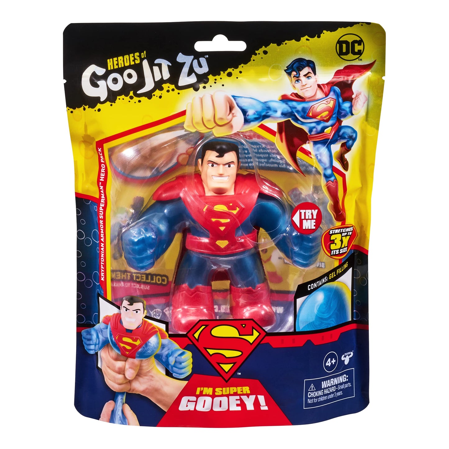 Heroes of Goo Jit Zu DC S3 Hero PK KRYPTONIAN protective covering Superman  Multicolor (41288)