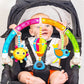 BENBAT Baby Stroller Arch Toy, Adjustable Rainbow Dazzle Friends, 1 Count, Plastic, Model AR151, Balloon Color