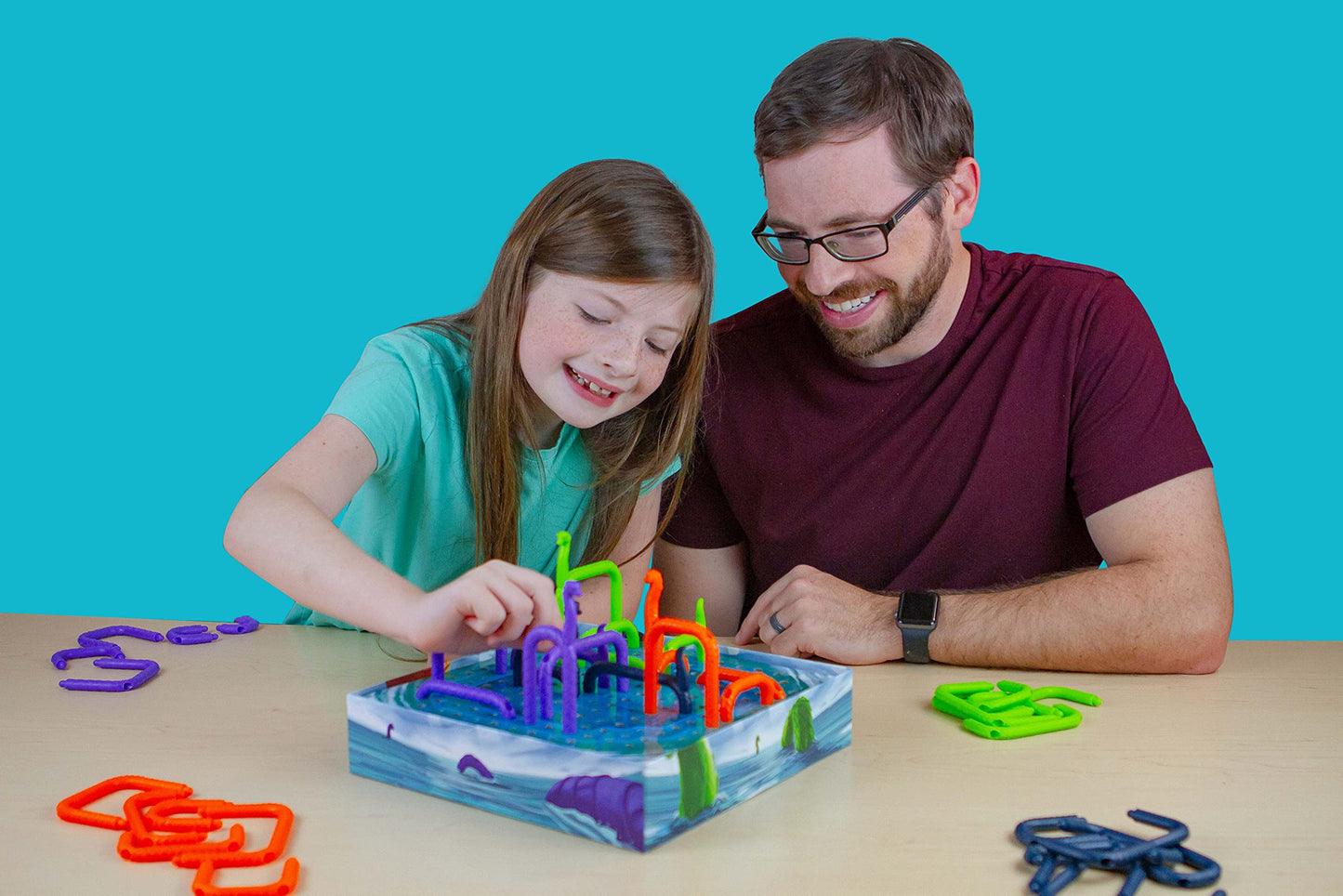 Blue Orange BlockNess Tabletop Strategy Game for 2-4 Players, Ages 8+, Purple, Model 09027, Plastic