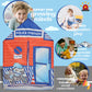 Play 10 Kids Play Tent, Tent Playhouse, Toddler Boy Toys Outdoor Playhouse 2 Year Old Boy Birthday Gift, Police Station