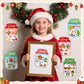 CY2SIDE Christmas Snowy Jar Scene Sticker - 12 Set Red and Green Winter Sticker Art Craft for Kids Holiday Project, Make a Snowy