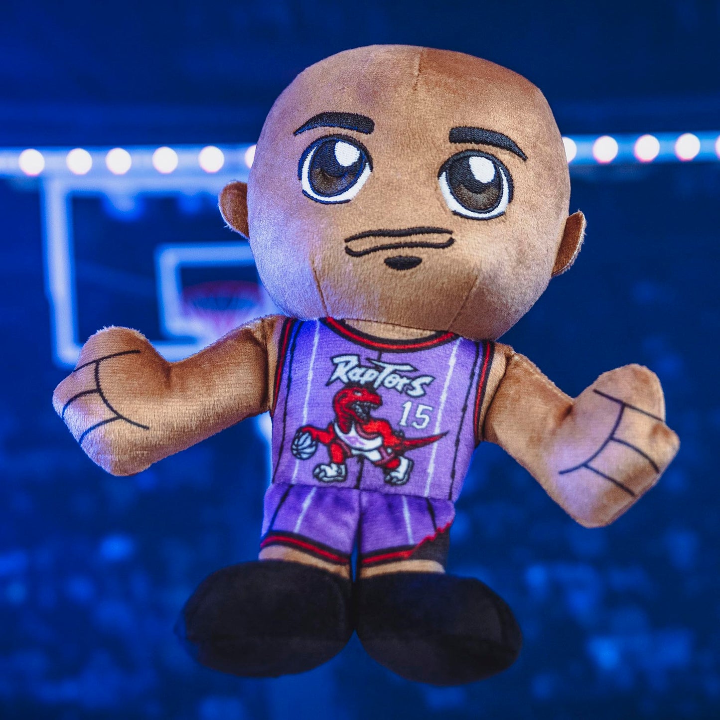 Bleacher Creatures Toronto Raptors Vince Carter 8'' Nba Kuricha Sitting Plush - Soft Chibi Inspired Nba Superstar